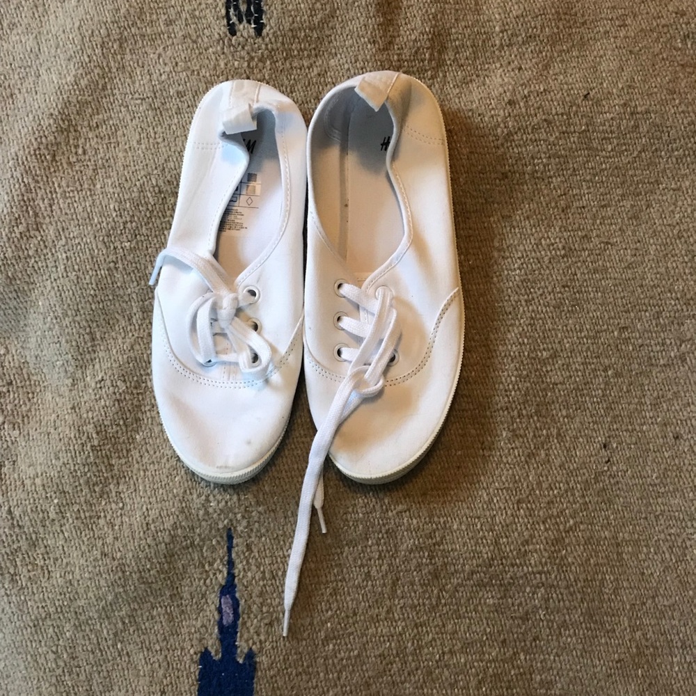 White H&M sneakers